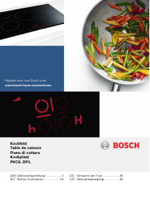 Manuale Bosch PKC801DP1C Piano cottura