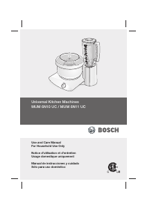 Manual Bosch MUM6N10UC Food Processor