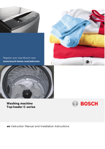 Handleiding Bosch WOA165X0ZA Wasmachine