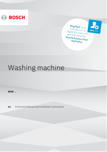 Manual Bosch WAK2426SZA Washing Machine