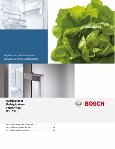 Manual Bosch B10CB80NVW Fridge-Freezer
