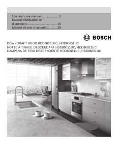 Mode d’emploi Bosch HDD80051UC Hotte aspirante
