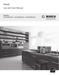 Manual de uso Bosch HCP34E52UC Campana extractora