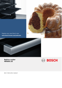 Manual Bosch HEN201E2Z Oven