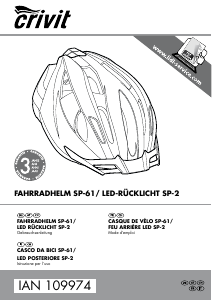 Bedienungsanleitung Crivit IAN 109974 Fahrradhelm