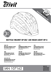 Bedienungsanleitung Crivit IAN 107162 Fahrradhelm