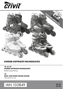 Bedienungsanleitung Crivit IAN 103849 Inline skates