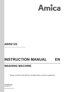 Handleiding Amica AWS612S Wasmachine