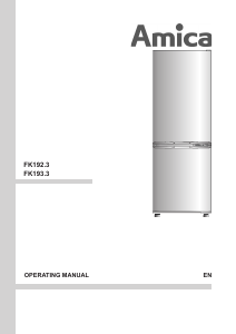 Handleiding Amica FK192.3 Koel-vries combinatie