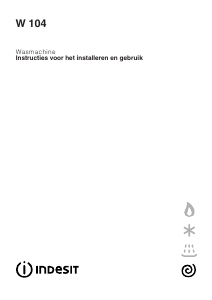Handleiding Indesit W 104 Wasmachine