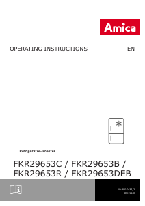 Handleiding Amica FKR29653C Koel-vries combinatie