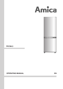 Handleiding Amica FK194.3 Koel-vries combinatie