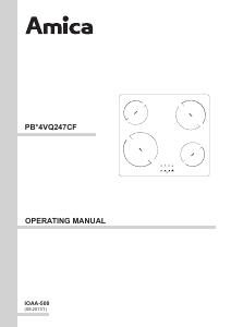 Handleiding Amica PBP4VQ247CF Kookplaat