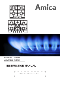 Handleiding Amica PGZ7311 Kookplaat