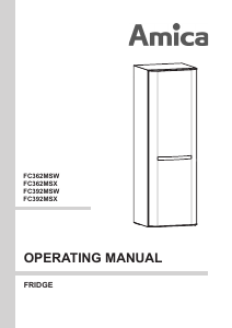 Manual Amica FC362MSW Refrigerator