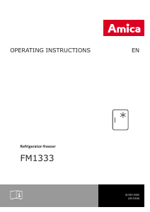 Manual Amica FM1333 Refrigerator