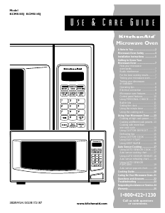 Manual KitchenAid KCMS185JBL3 Microwave