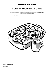 Bruksanvisning KitchenAid KBMS1454SBT1 Mikrovågsugn