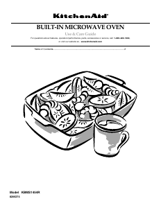 Manual KitchenAid KBMS1454RBL0 Microwave