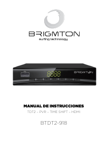Bruksanvisning Brigmton BTDT2-918 Digitalmottagare