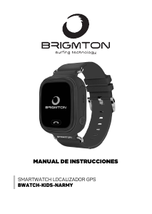 Manual de uso Brigmton BWATCH-KIDS-Y Smartwatch