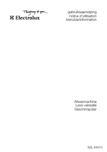 Handleiding Electrolux ESL64010 Vaatwasser