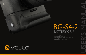 Handleiding Vello BG-S4-2 Battery grip