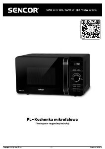 Instrukcja Sencor SMW 5117BK Kuchenka mikrofalowa