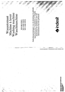 Handleiding Indesit WN 880 XWO Wasmachine