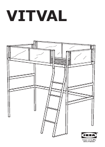 Kullanım kılavuzu IKEA VITVAL Yüksek yatak