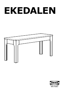 Manual IKEA EKEDALEN Bench