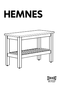 Manual IKEA HEMNES Banco