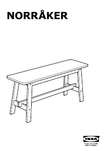 Manual IKEA NORRAKER Bench