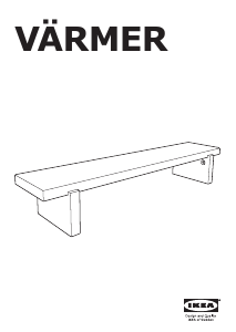 मैनुअल IKEA VARMER बैंच
