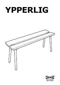 Manual IKEA YPPERLIG Bench