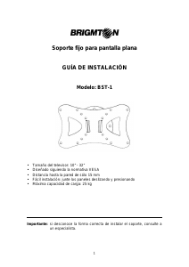 Manual de uso Brigmton BST-1 Soporte de pared