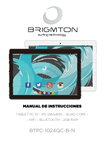 Manual de uso Brigmton BTPC-1024QC-N Tablet
