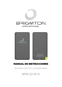 Manual Brigmton BPB-50-B Portable Charger