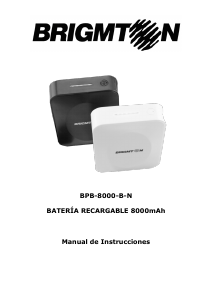 Manual Brigmton BPB-8000-B Portable Charger