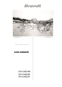 Mode d’emploi Brandt DFH14624W Lave-vaisselle