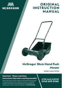 Handleiding McGregor MHC38 Grasmaaier