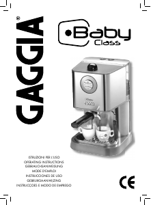 Manual Gaggia RI9301 Baby Class Máquina de café expresso
