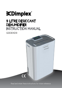 Handleiding Dimplex GDDEKD9 Luchtontvochtiger