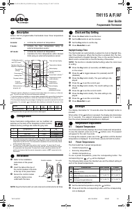 Manual Aube TH115 F Thermostat