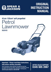 Manual Spear & Jackson XSZ41D Lawn Mower