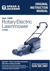 Manual Spear & Jackson S1334ER Lawn Mower