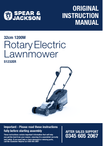 Manual Spear & Jackson S1232ER Lawn Mower