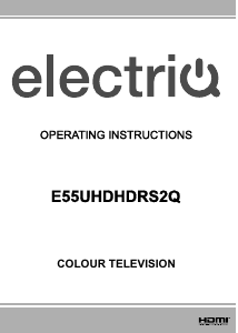 Handleiding ElectriQ E58UHDHDRS2Q LED televisie