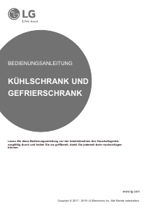 Bedienungsanleitung LG GSB470BASZ Kühl-gefrierkombination