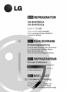 Bruksanvisning LG GR-B197DVCA Kyl-frys